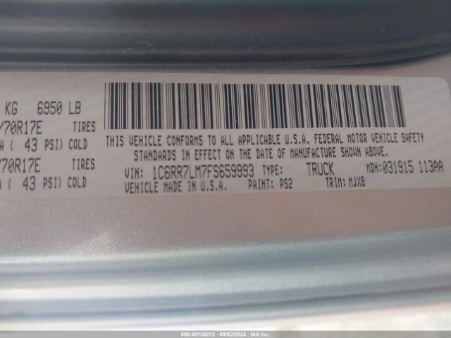 2015 RAM 1500 1C6RR7LM7FS659993 Photo 8