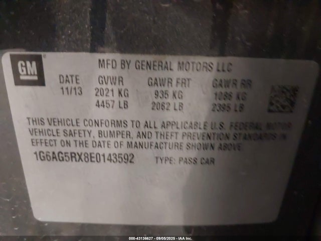 2014 CADILLAC ATS 1G6AG5RX8E0143592 Photo 8