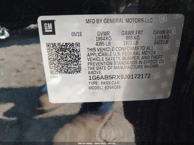 2018 CADILLAC ATS 1G6AB5RX9J0172172 Photo 8