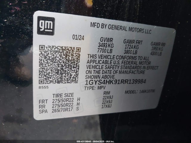 1GYS4HK91RR139984 Cadillac lt4