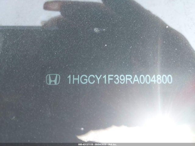 1HGCY1F39RA004800 Honda l15be