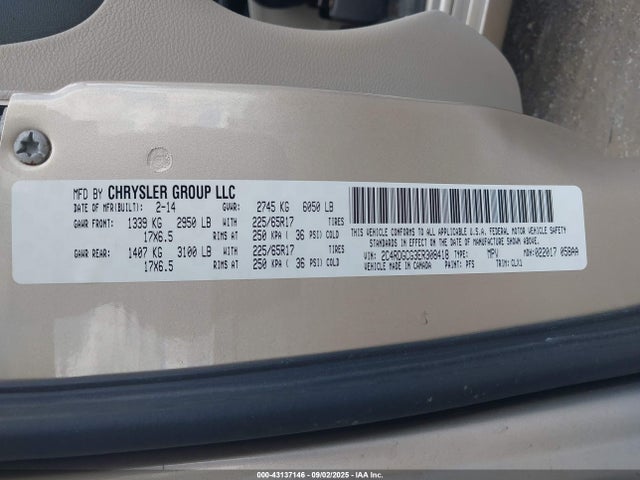 2C4RDGCG3ER308418 Dodge Grand Caravan