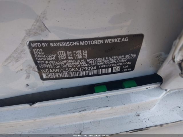 2019 BMW 330I WBA5R7C59KAJ79094 Photo 8