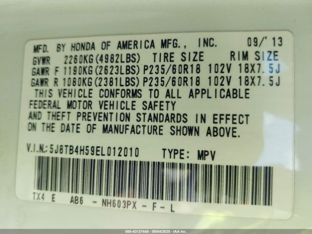 2014 ACURA RDX 5J8TB4H59EL012010 Photo 8