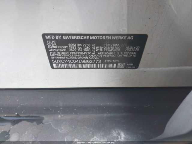 2020 BMW X6 5UXCY4C04L9B62773 Photo 8