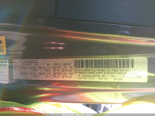 1C4HJXDN2JW207793 Jeep Wrangler