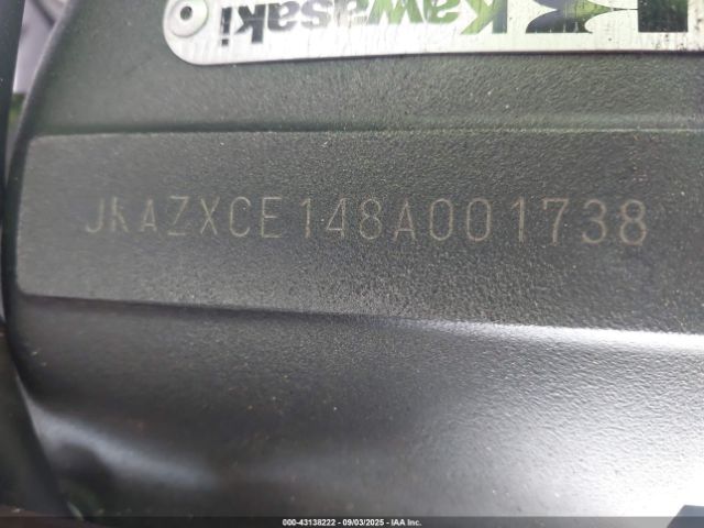 2008 KAWASAKI ZX1000 JKAZXCE148A001738 Photo 9