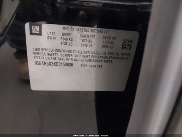 2014 CADILLAC CTS 1G6AR5S3XE0163036 Photo 8