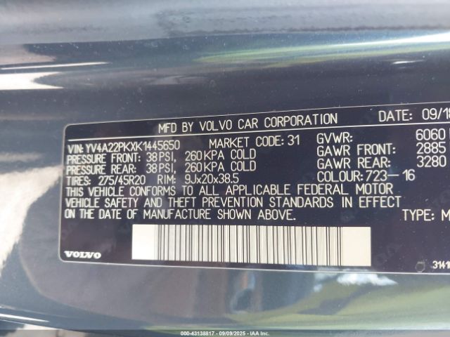 2019 VOLVO XC90 YV4A22PKXK1445650 Photo 8