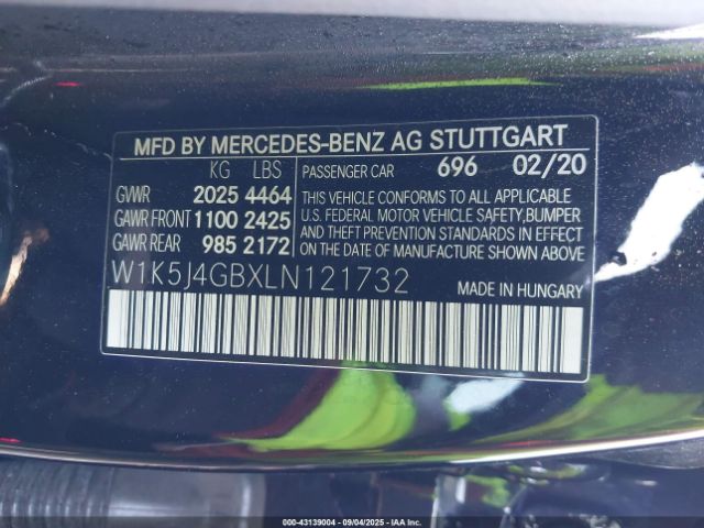 2020 MERCEDES-BENZ CLA 250 W1K5J4GBXLN121732 Photo 8