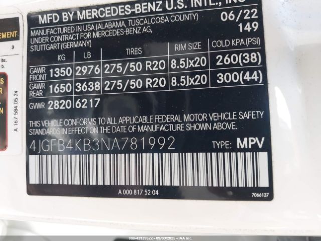 2022 MERCEDES-BENZ GLE 350 4JGFB4KB3NA781992 Photo 8