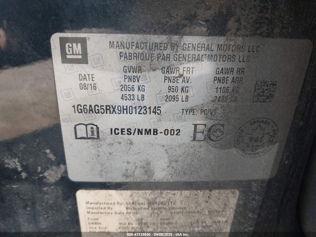 2017 CADILLAC ATS 1G6AG5RX9H0123145 Photo 8