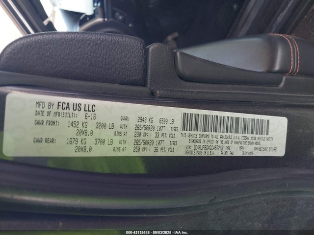 1C4RJFBGXGC457263 Jeep Grand Cherokee
