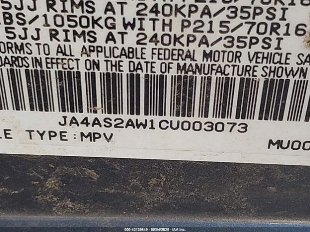 2012 MITSUBISHI OUTLANDER JA4AS2AW1CU003073 Photo 8