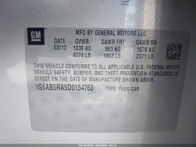 2013 CADILLAC ATS 1G6AB5RA5D0154753 Photo 8