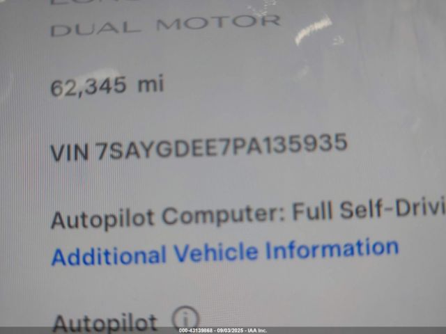 2023 TESLA MODEL Y 7SAYGDEE7PA135935 Photo 8