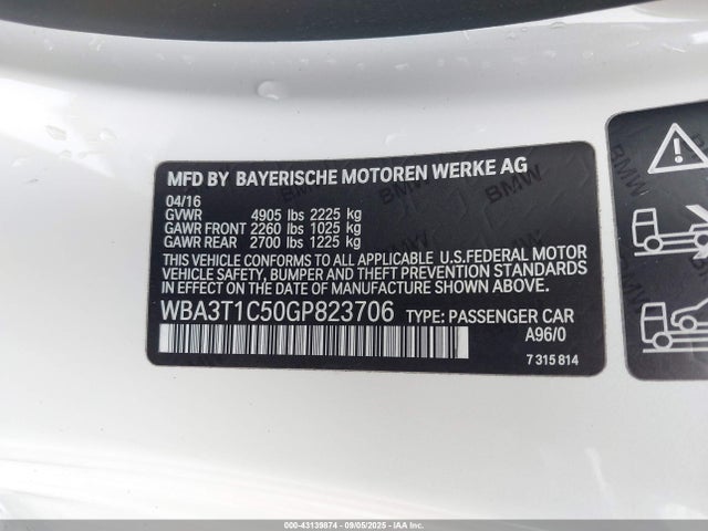 WBA3T1C50GP823706 BMW 428i