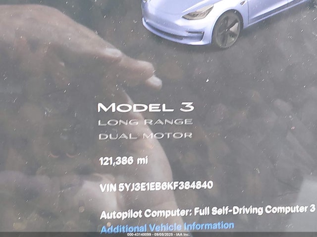 Tesla Model 3 Long Range/performance 2019 5YJ3E1EB6KF384840 Image 14