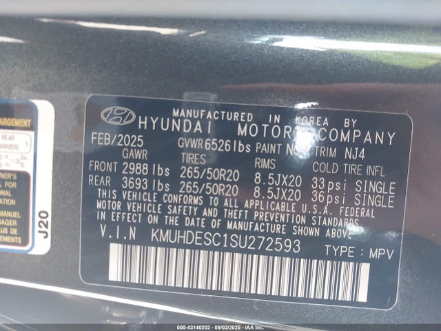 KMUHDESC1SU272593 Genesis t-gdi lamda iii