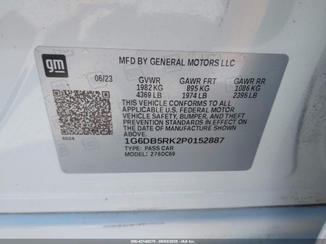 2023 CADILLAC CT4 1G6DB5RK2P0152887 Photo 8