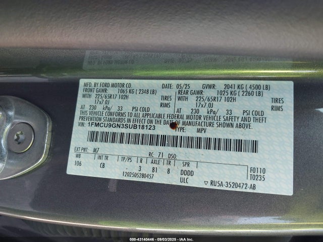 Ford dragon gtdi 2025 1FMCU9GN3SUB18123 Image 9