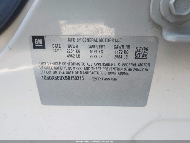 2011 CADILLAC STS 1G6DX6EDXB0158315 Photo 8