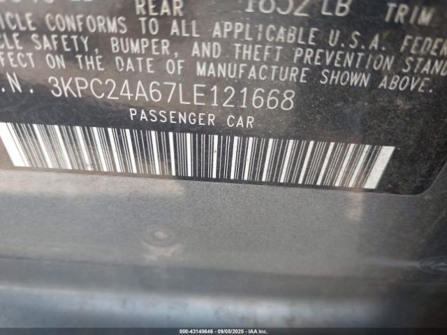 2020 HYUNDAI ACCENT 3KPC24A67LE121668 Photo 8