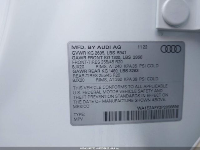 2023 AUDI Q5 WA1E2AFY2P2058896 Photo 8