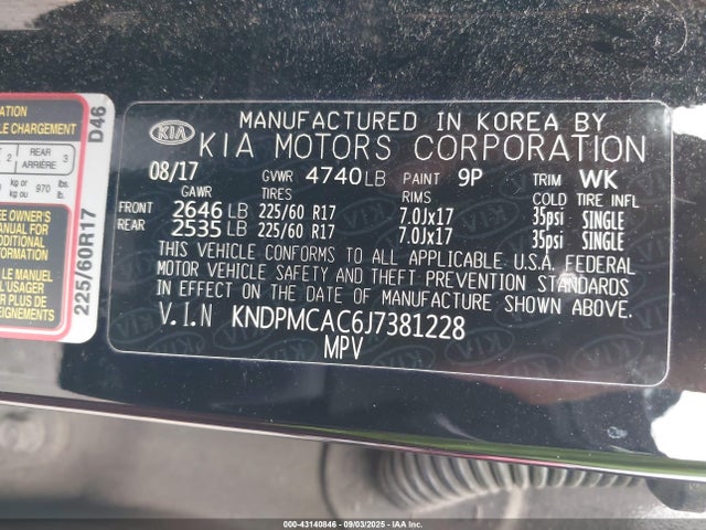 KIA gdi theta ii 2018 KNDPMCAC6J7381228 Image 9