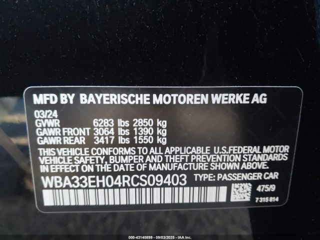 2024 BMW 740 WBA33EH04RCS09403 Photo 8