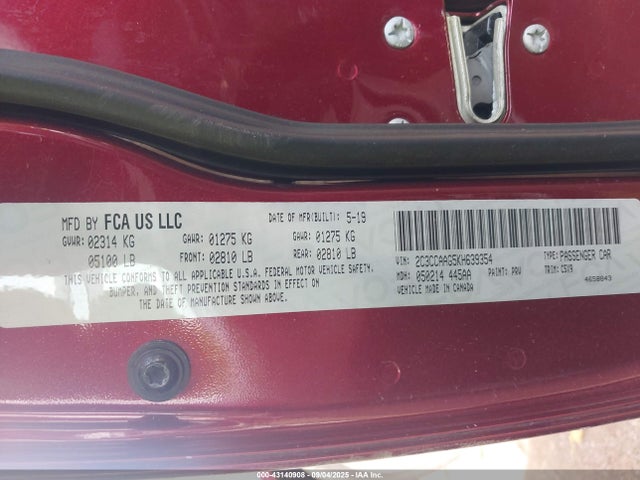 2019 CHRYSLER 300 2C3CCAAG5KH639354 Photo 8