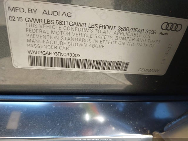 2015 AUDI A8 L WAU3GAFD3FN033303 Photo 8