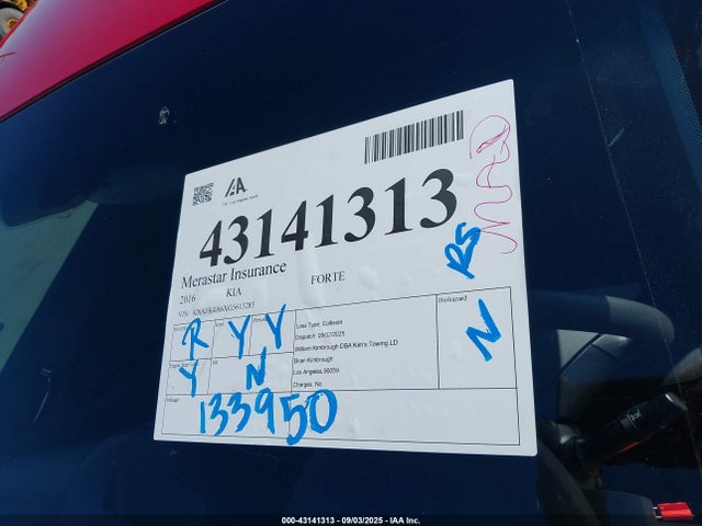KNAFK4A6XG5613283 KIA mpi nu