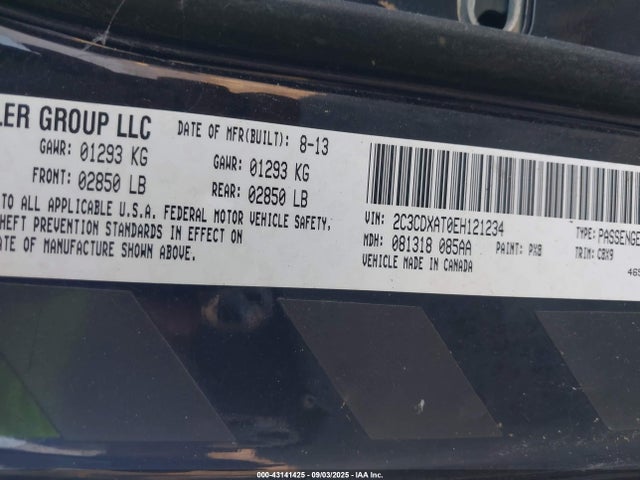 2014 Dodge Charger Police მანქანა იყიდება აუქციონზე, vin: 2C3CDXAT0EH121234, აუქციონის ნომერი: 43141425