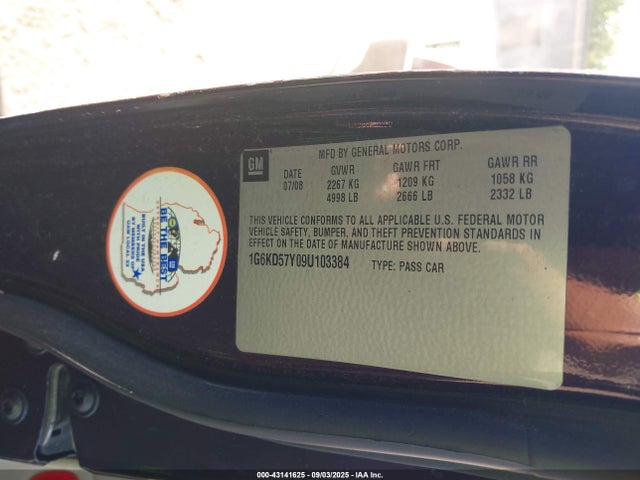 2009 CADILLAC DTS 1G6KD57Y09U103384 Photo 8