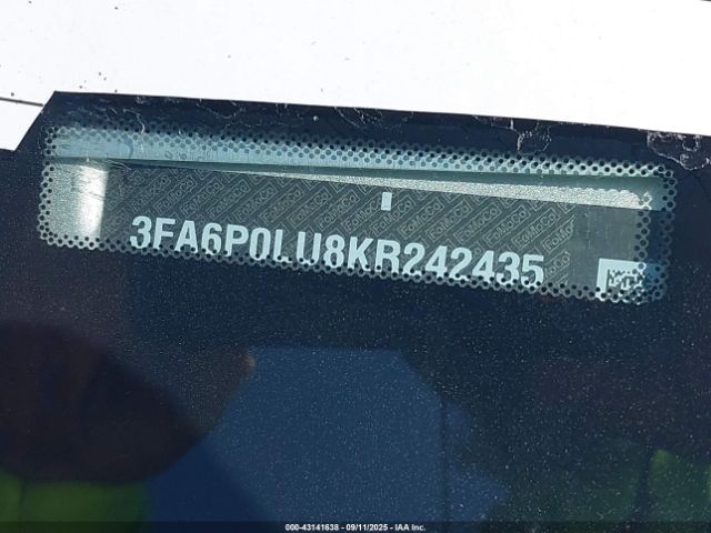 2019 FORD FUSION HYBRID 3FA6P0LU8KR242435 Photo 8