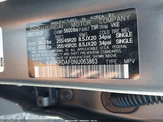 2022 HYUNDAI IONIQ 5 KM8KRDAF0NU063863 Photo 8