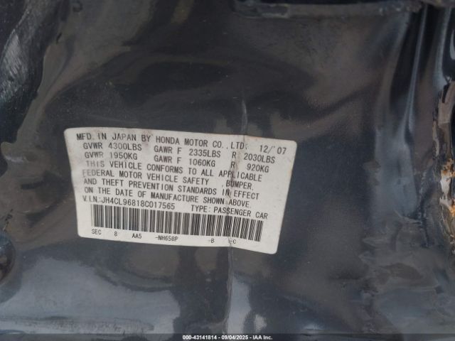 2008 ACURA TSX JH4CL96818C017565 Photo 8