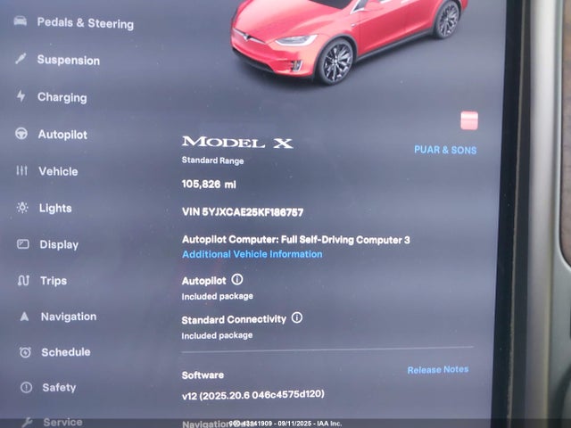 2019 TESLA MODEL X 5YJXCAE25KF186757 Photo 6