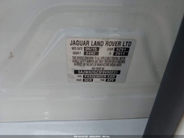 2015 JAGUAR XJ SAJWA2GZ3F8V90231 Photo 8