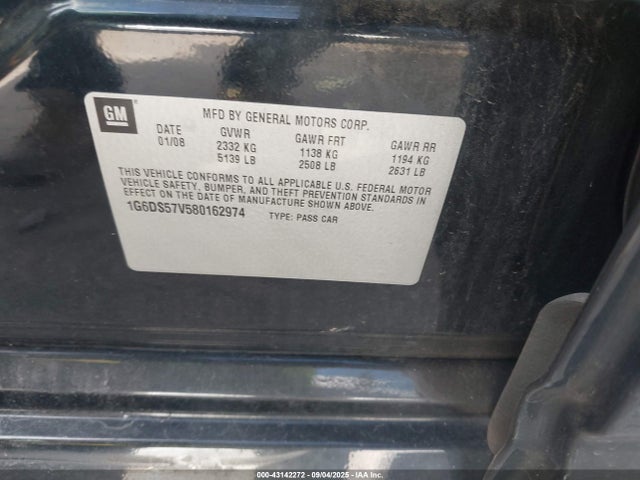 2008 CADILLAC CTS 1G6DS57V580162974 Photo 8