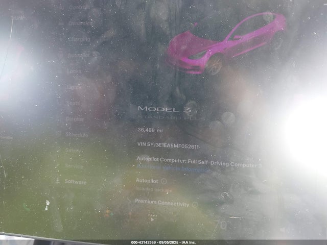 2021 TESLA MODEL 3 5YJ3E1EA5MF052611 Photo 6