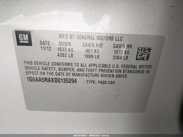 2013 CADILLAC ATS 1G6AA5RAXD0135294 Photo 8