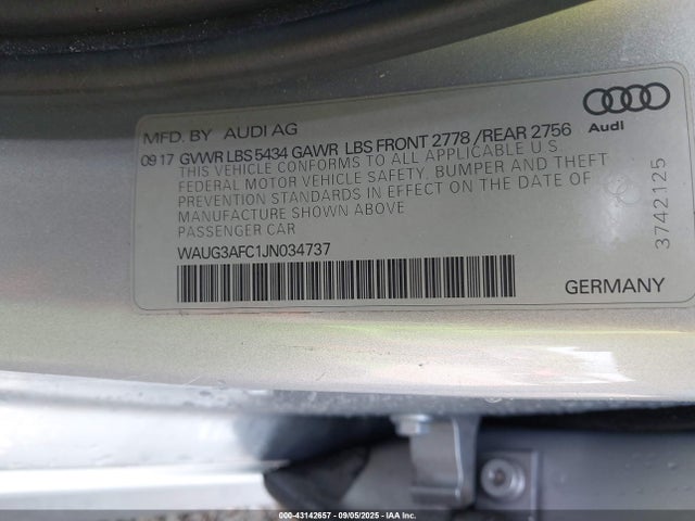 2018 AUDI A6 WAUG3AFC1JN034737 Photo 8