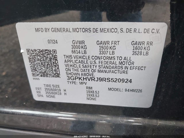 Honda Prologue Ex 2024 3GPKHVRJ9RS520924 Image 9