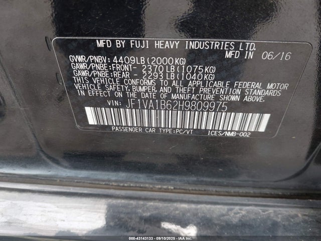 2017 SUBARU WRX JF1VA1B62H9809975 Photo 8