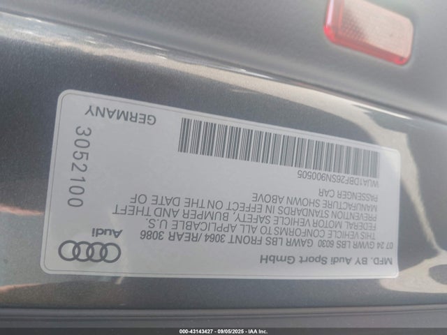 2025 AUDI RS 6 AVANT WUA1DBF26SN900505 Photo 8