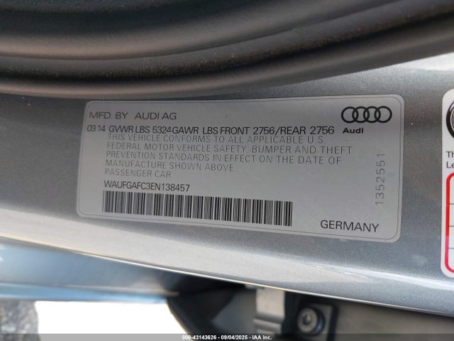 2014 AUDI A6 WAUFGAFC3EN138457 Photo 8