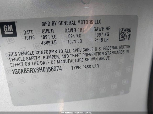 2017 CADILLAC ATS 1G6AB5RX6H0156974 Photo 8