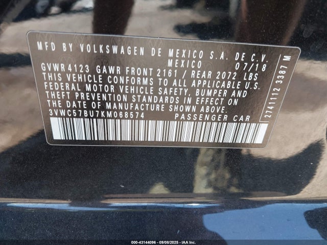 3VWC57BU7KM068574 Volkswagen 1.4 tsi